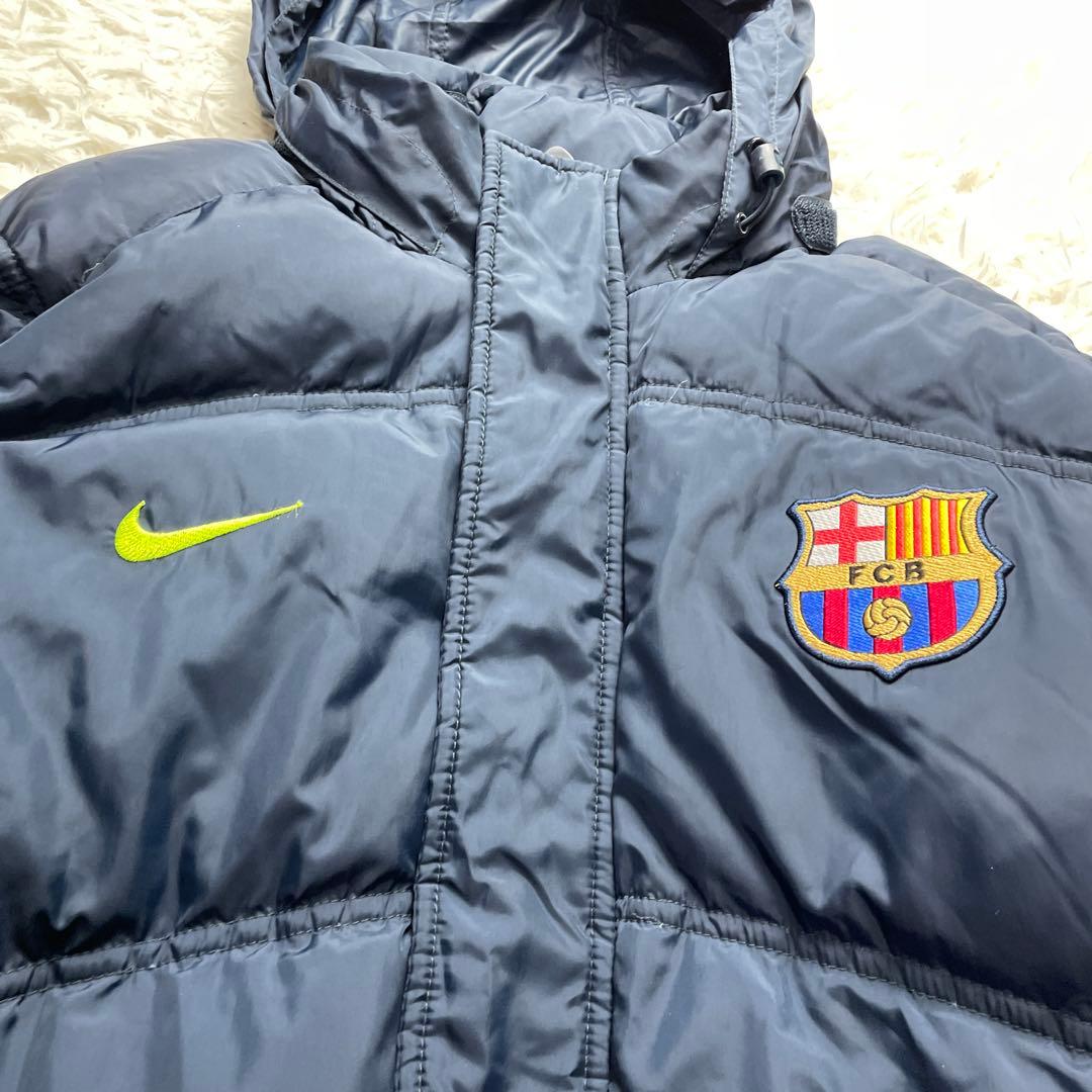 希少✨バルセロナ×ナイキ ダウンジャケット ベンチコート サッカー Lサイズ