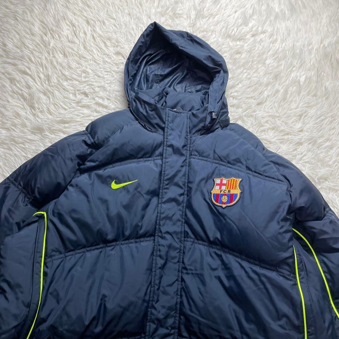 希少✨バルセロナ×ナイキ ダウンジャケット ベンチコート サッカー Lサイズ