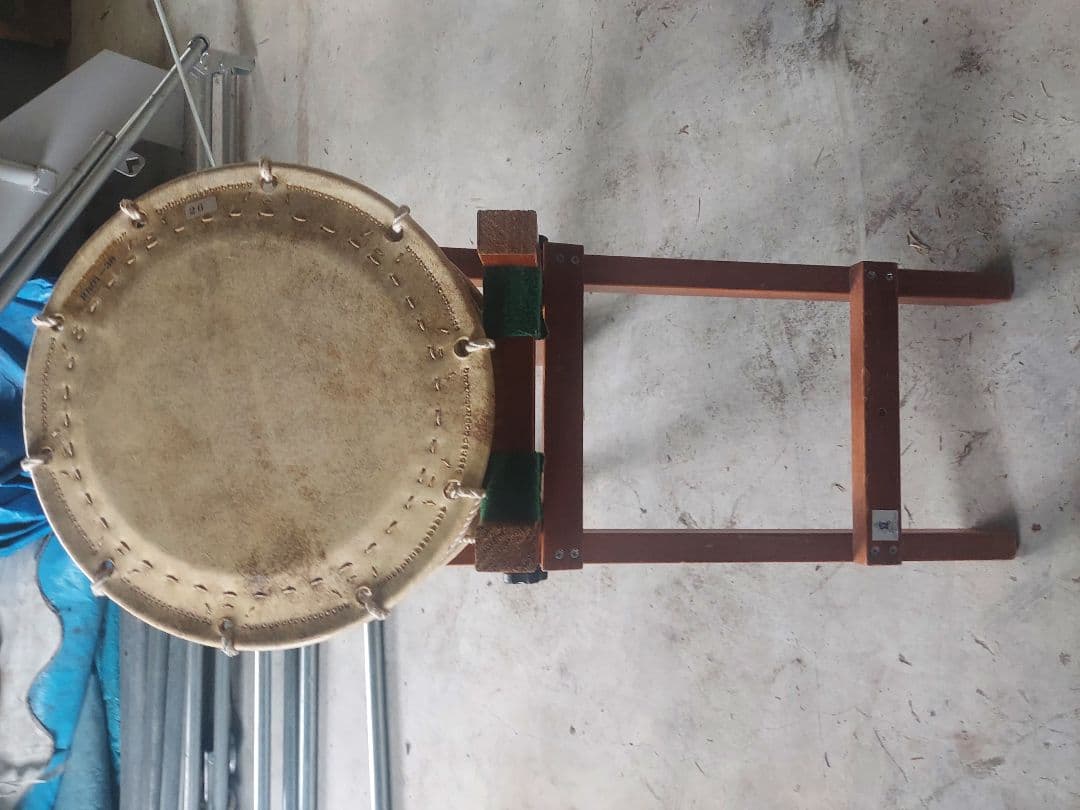 中型 和太鼓 手作りスタンド付き
