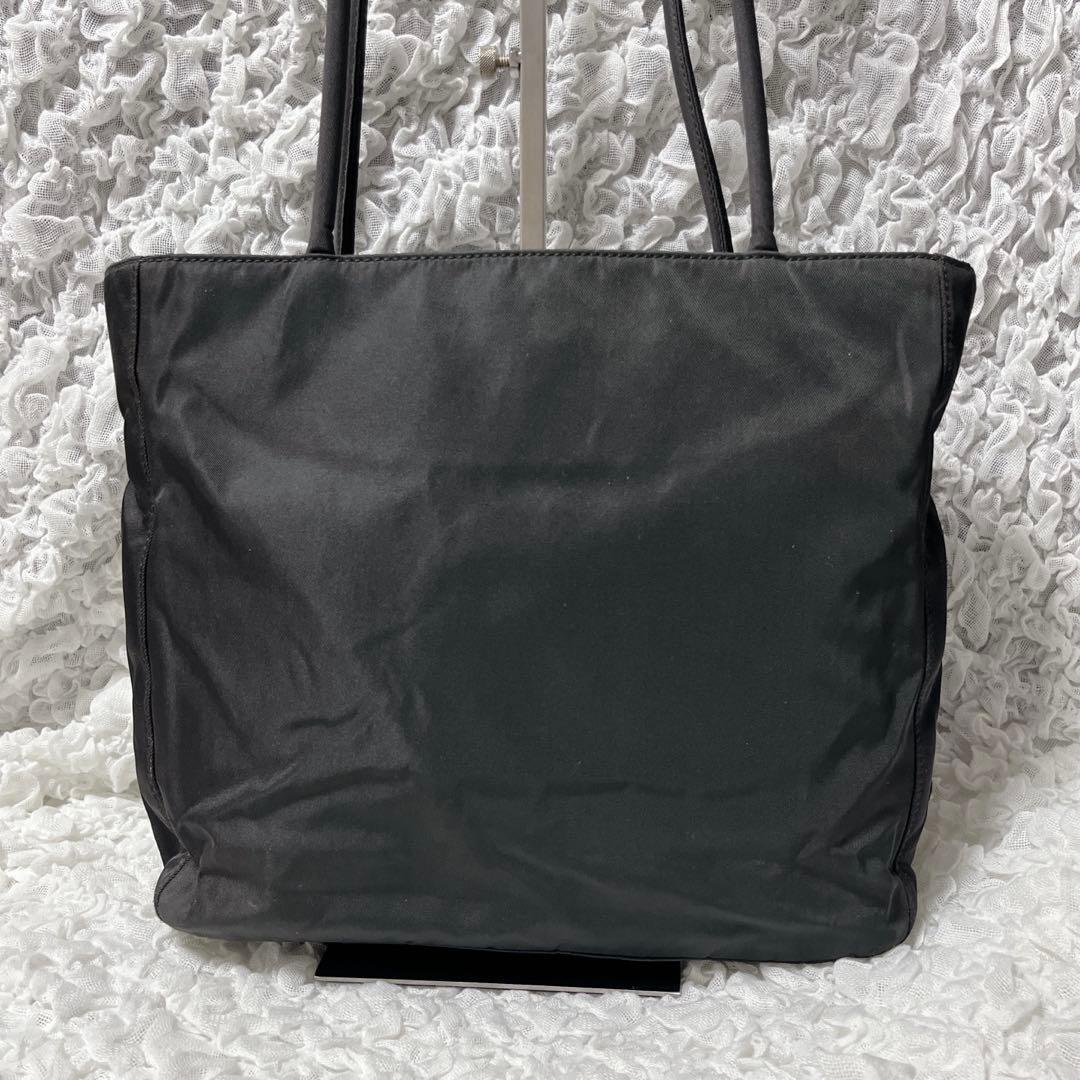 美品✨PRADA プラダ　ナイロン トートバッグ 三角プレート 黒　肩掛け