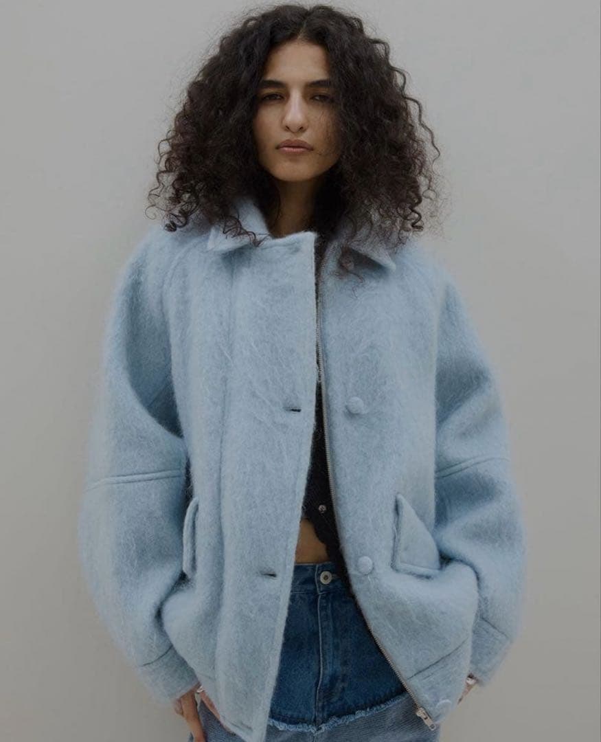 ジャケット・アウター Ameri UND MOHAIR SHAGGY FLIGHT JACKET