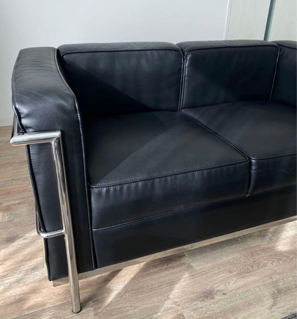 【名作】LC2 リプロダクト ル・コルビュジエ 2人掛けソファ