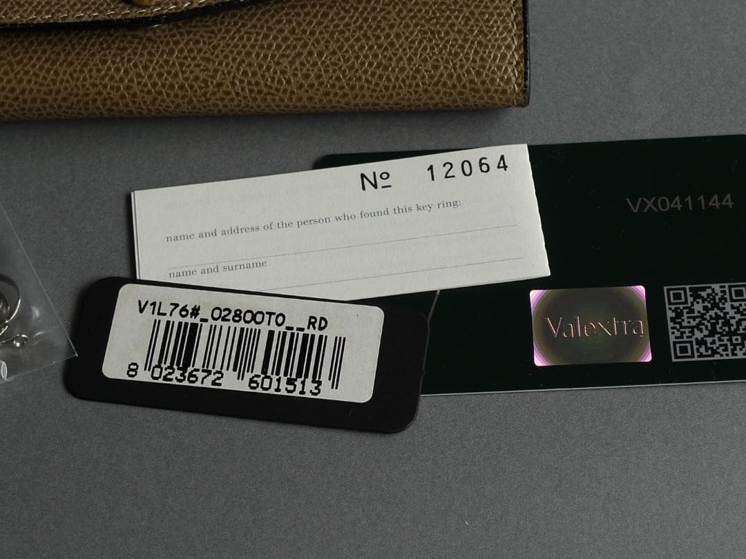 値下げ)ヴァレクストラ valextra  6フックのキーフォルダー