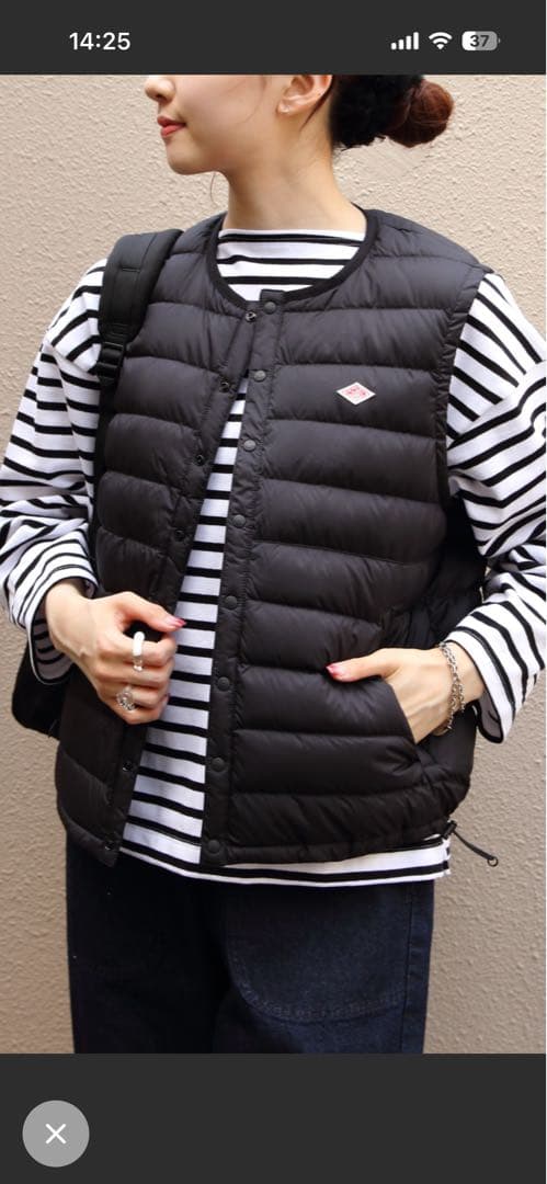 DANTON ダントン インナーダウンクルーネックベスト