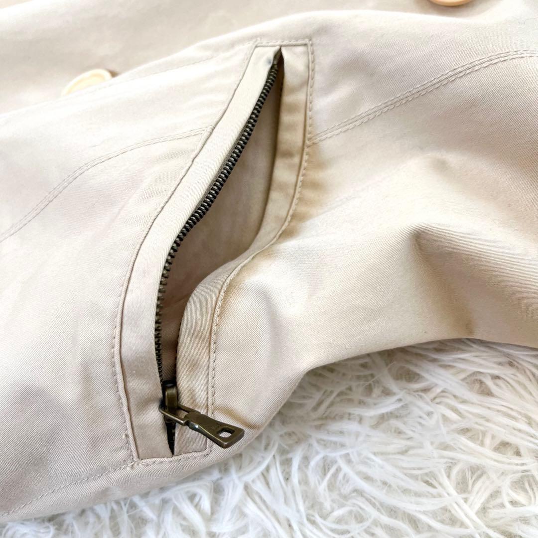 MAXMARA イブルース フォックスファー トレンチコート ライナー付 44