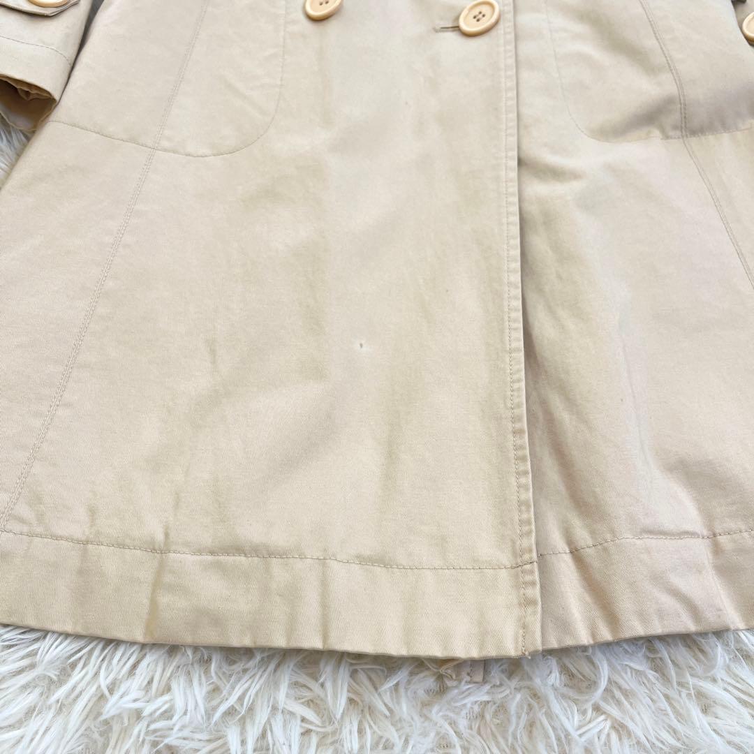 MAXMARA イブルース フォックスファー トレンチコート ライナー付 44