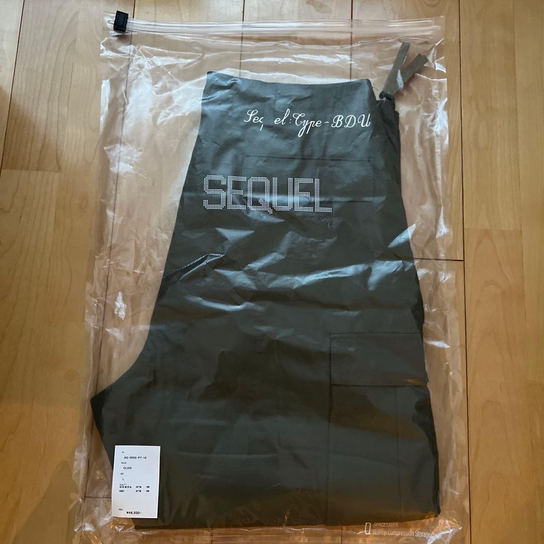 新品未使用 SEQUEL BDUPANTS OLIVE サイズ Ｌ