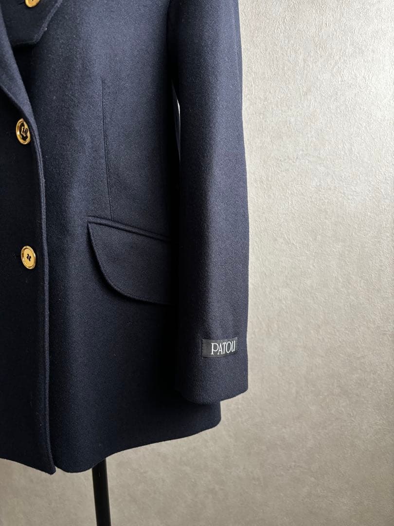 美品　PATOU パトゥ　ICONIC ダブルブレストジャケット　ネイビー　34