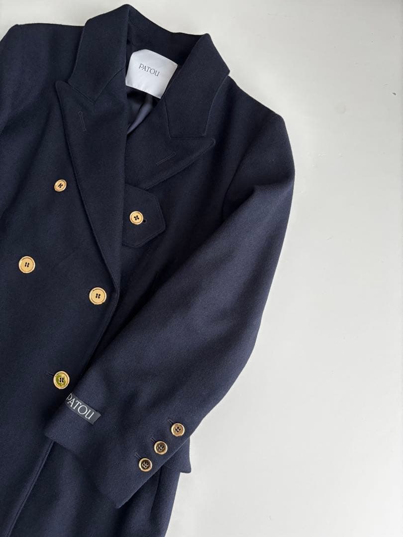 美品　PATOU パトゥ　ICONIC ダブルブレストジャケット　ネイビー　34