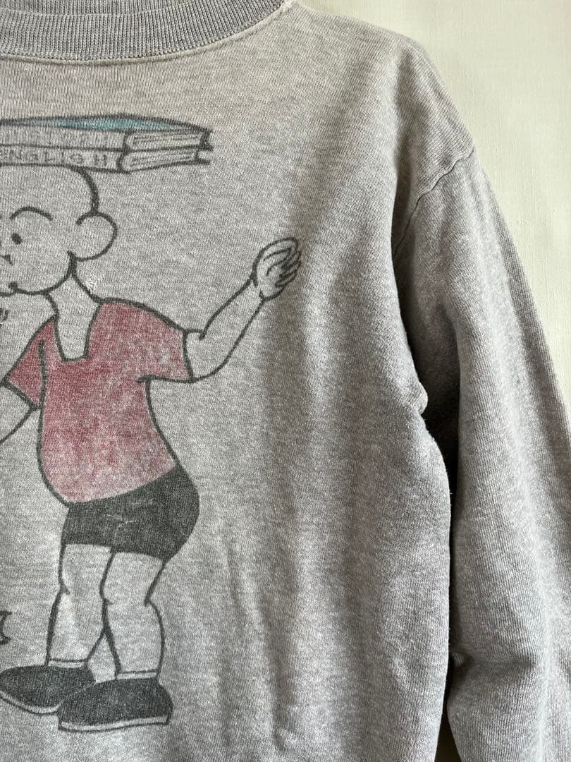 グレー スウェット　ペイント