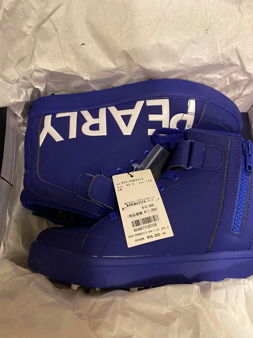 パーリーゲイツ PEARLY GATESサイドロゴミドルカット シューズ 23