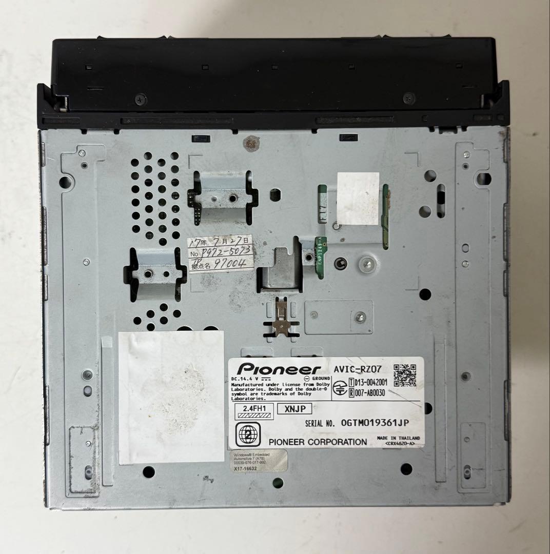 Carrozzeria カロッツェリア AVIC-RZ07 カーナビ 2014年