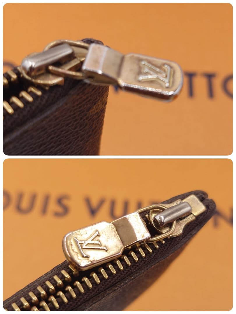 モノグラム　ポシェットクレ　金チェーン付き　メンズ　レディース