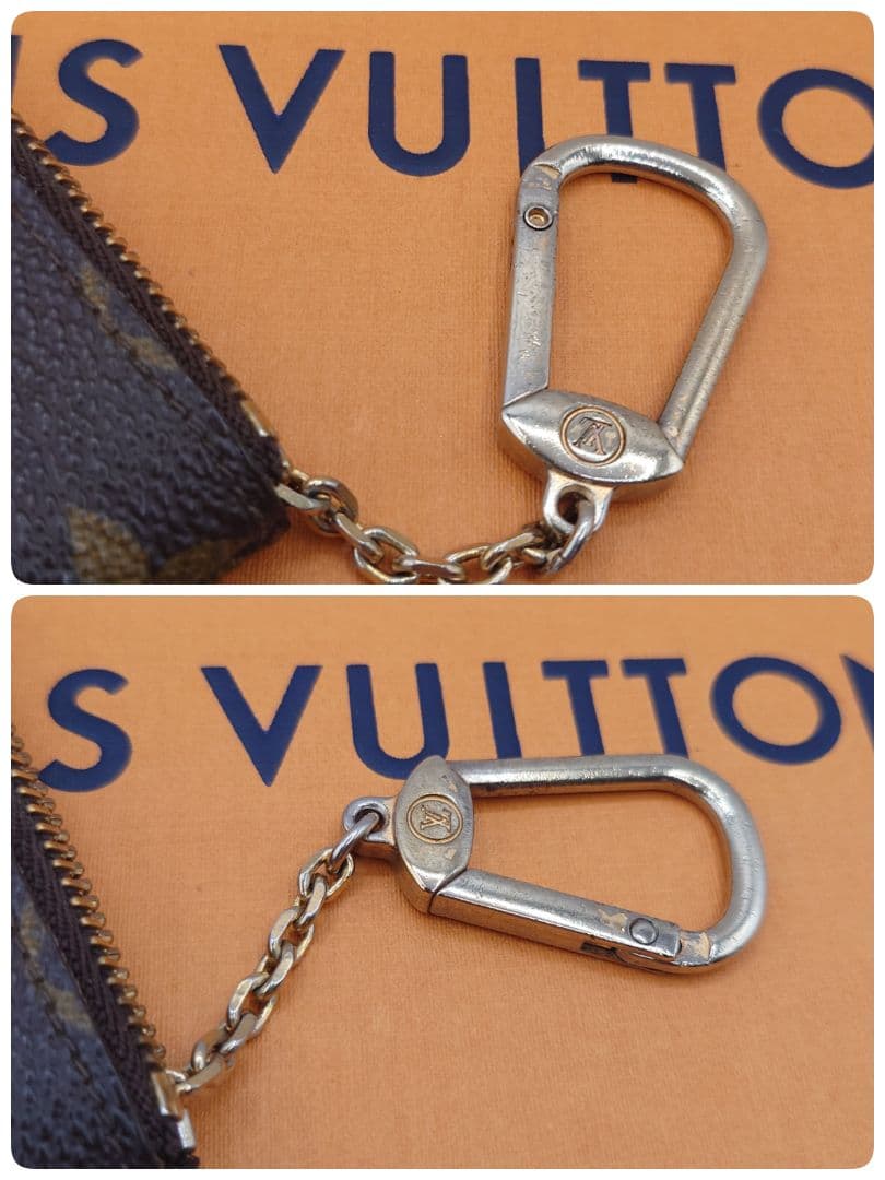 モノグラム　ポシェットクレ　金チェーン付き　メンズ　レディース