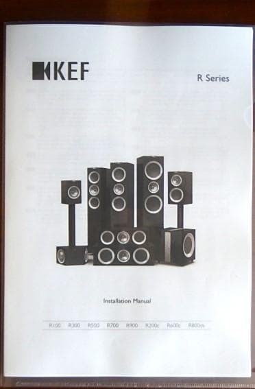 美品　中古　KEF　R300　ブックシェルフ型同軸スピーカー　ジャンパー付き