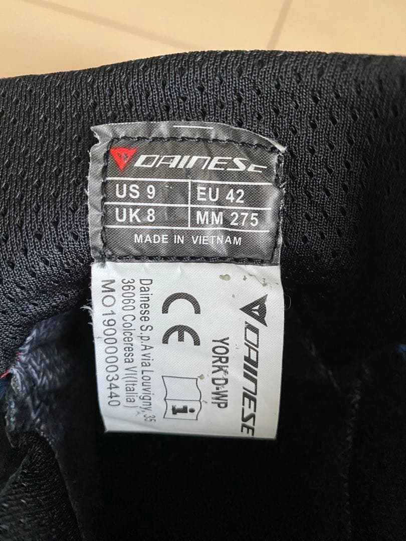 ダイネーゼDAINESE ライティングシューズ YORK D-WP サイズ42