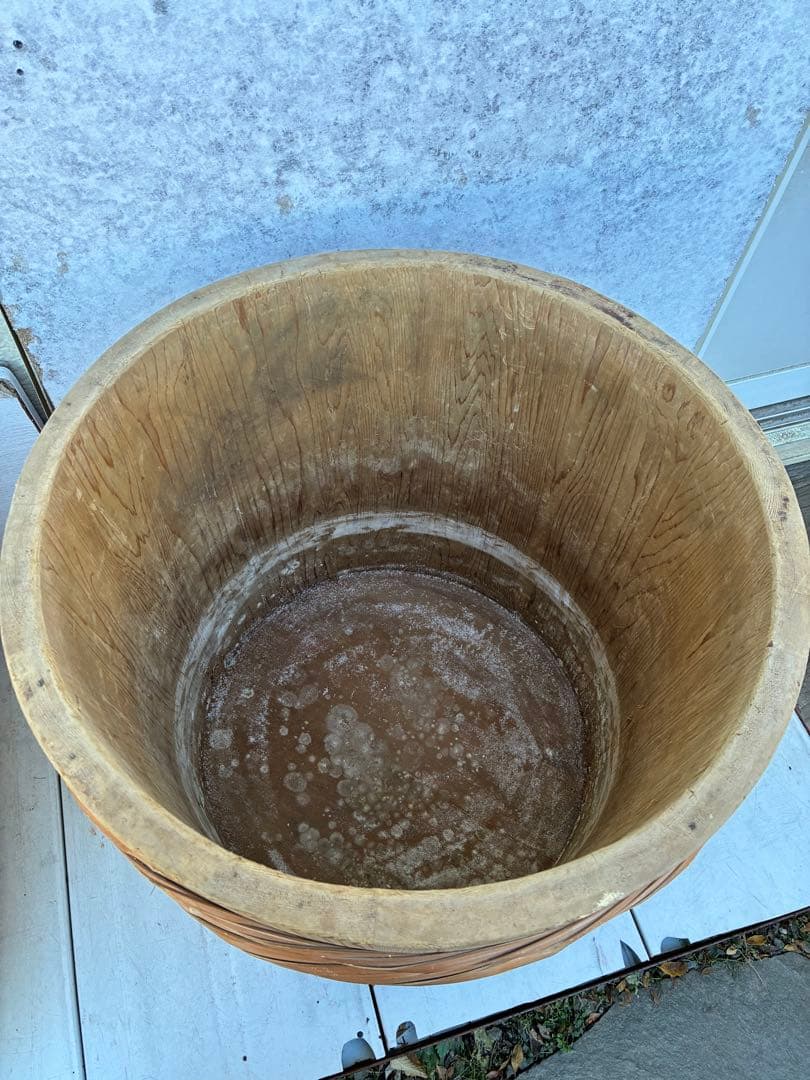 明日まで！木製樽　木樽　漬物樽　アンティーク