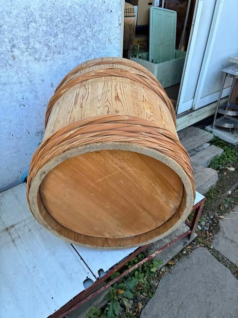 明日まで！木製樽　木樽　漬物樽　アンティーク