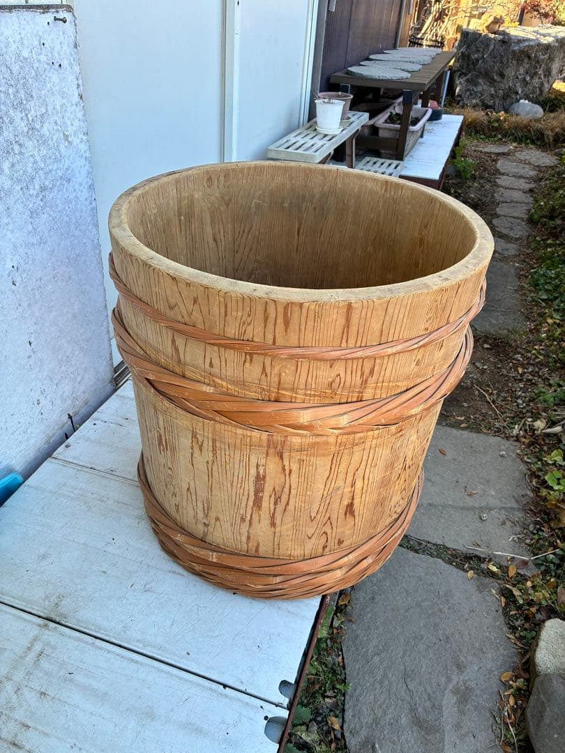 明日まで！木製樽　木樽　漬物樽　アンティーク