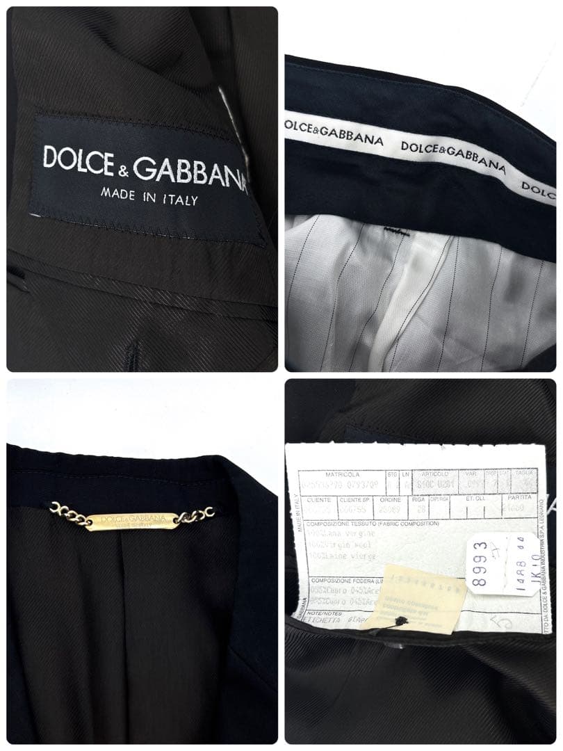 高級】ドルチェアンドガッパーナ　D&G スーツ　セットアップ　ジャケット　黒