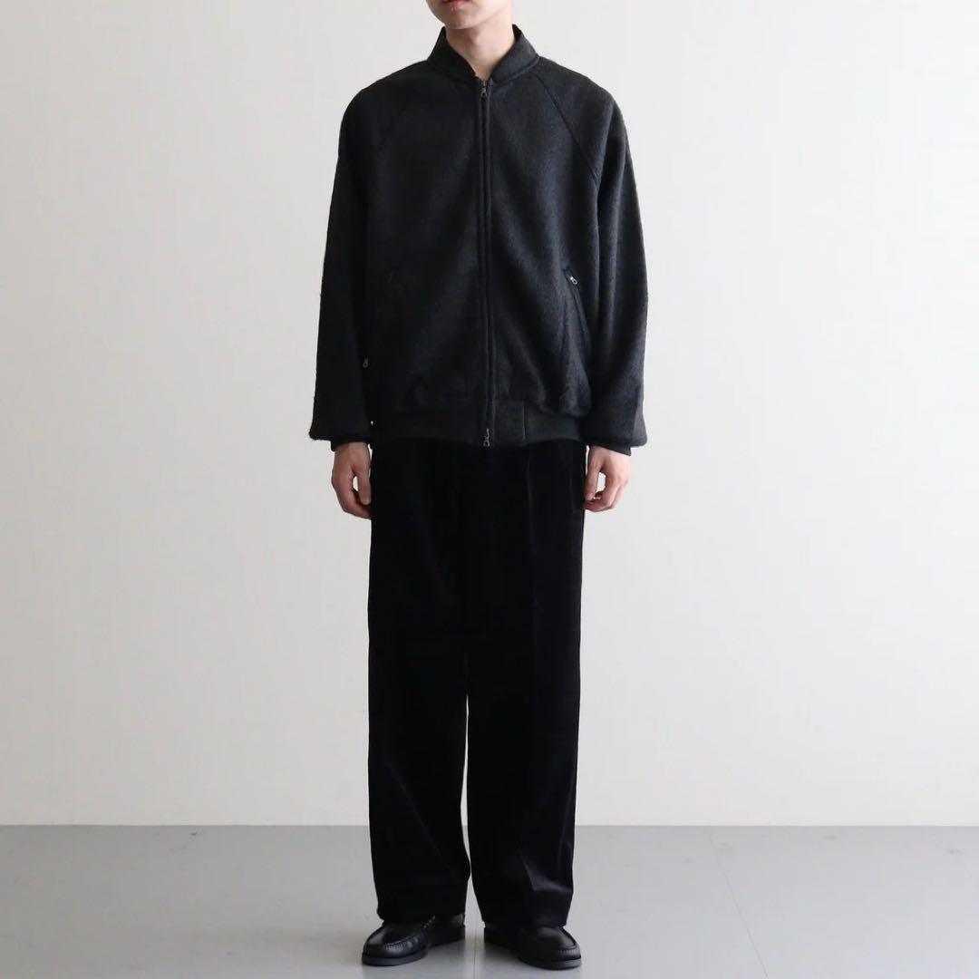 25AW MARKAWARE コーデュロイ タックパンツ BLACK size2