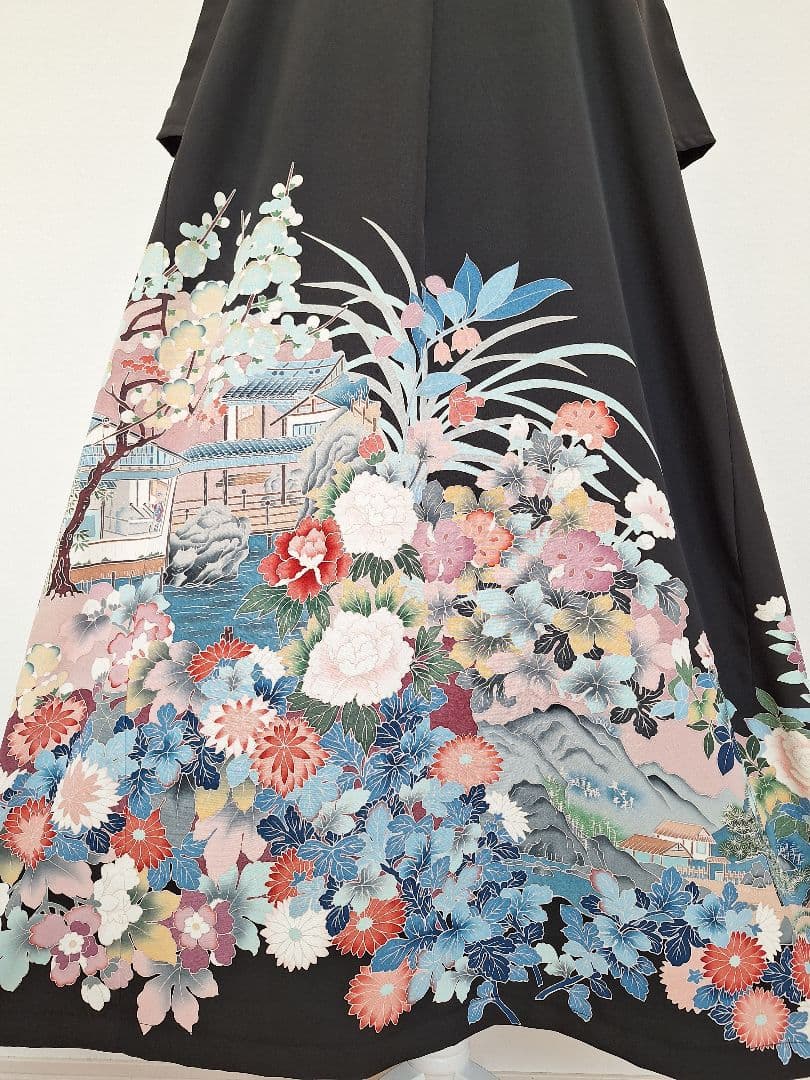 着物リメイクワンピース3704