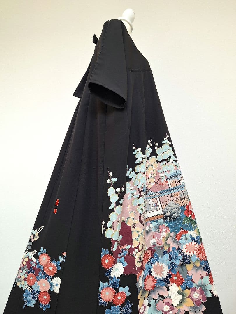 着物リメイクワンピース3704