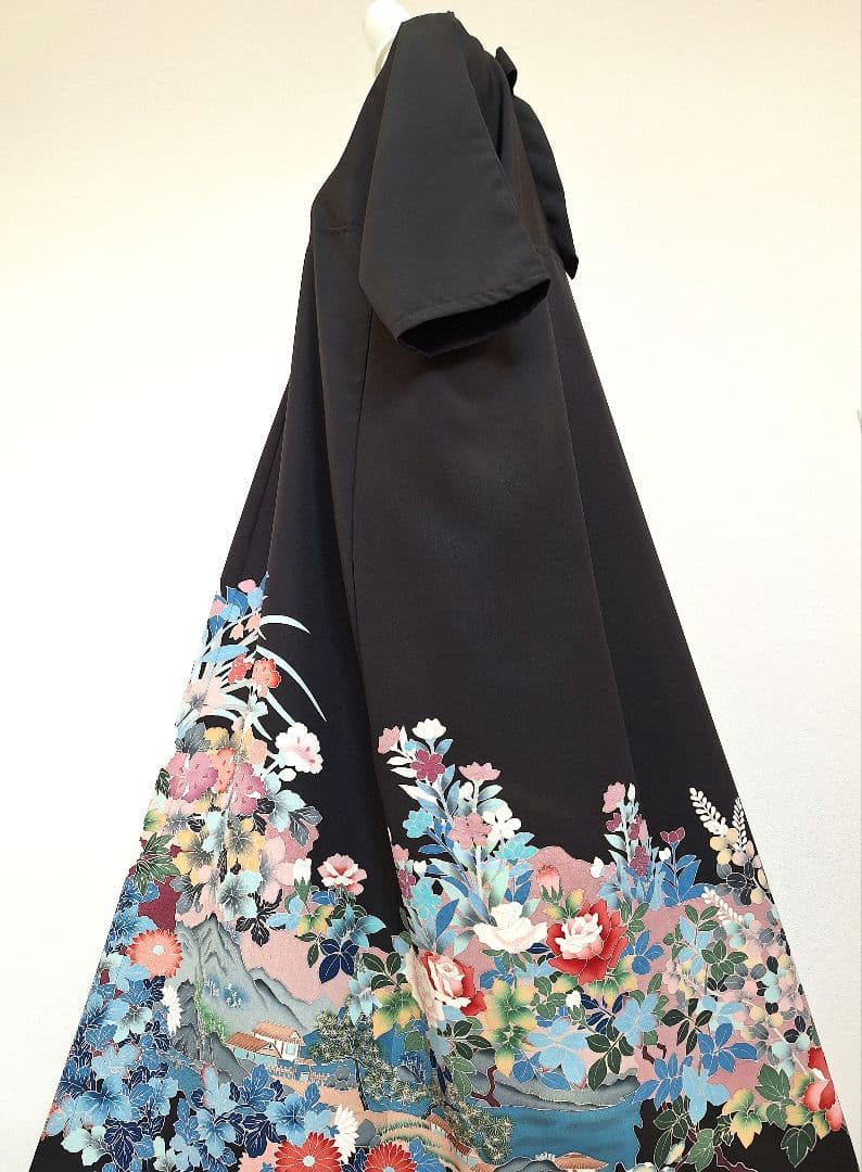 着物リメイクワンピース3704