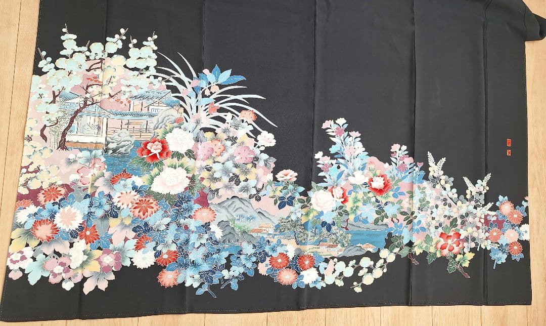 着物リメイクワンピース3704