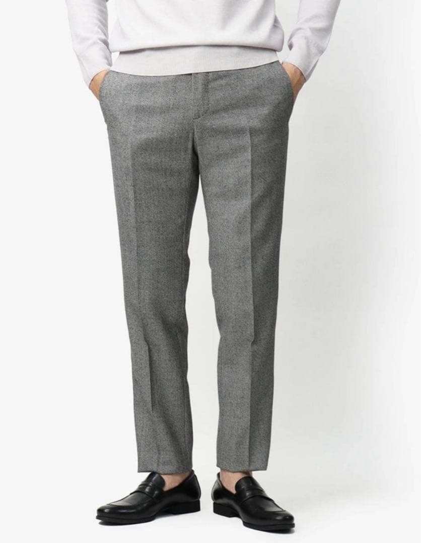 【ビームスF/秋冬春】インコテックス ウールスラックス 48（M〜L）