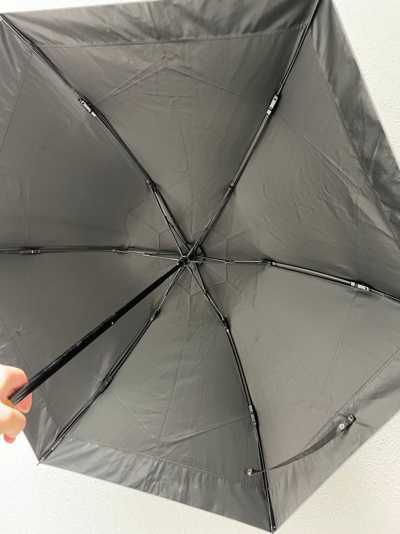 サンバリア100 晴雨兼用折りたたみ傘 ネイビー/ライトブルー