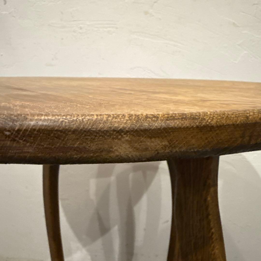 年末年始saleヴィンテージ　木製サイドテーブル　ラウンドテーブル