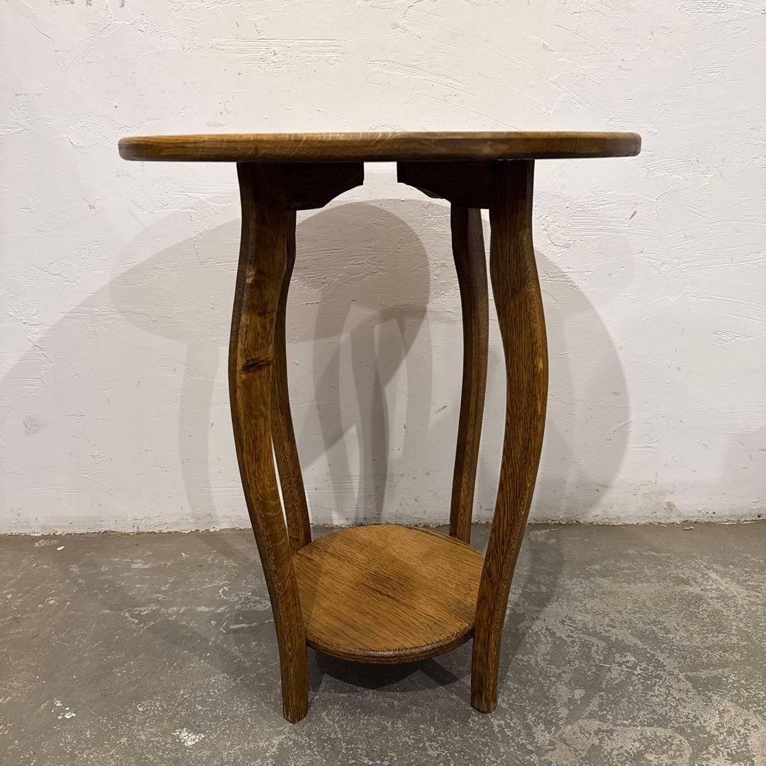年末年始saleヴィンテージ　木製サイドテーブル　ラウンドテーブル