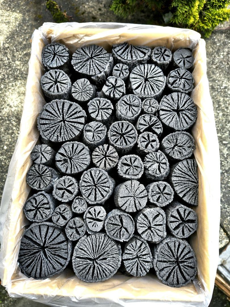 【 伊予の切炭 】約6kg クヌギ菊炭×2箱