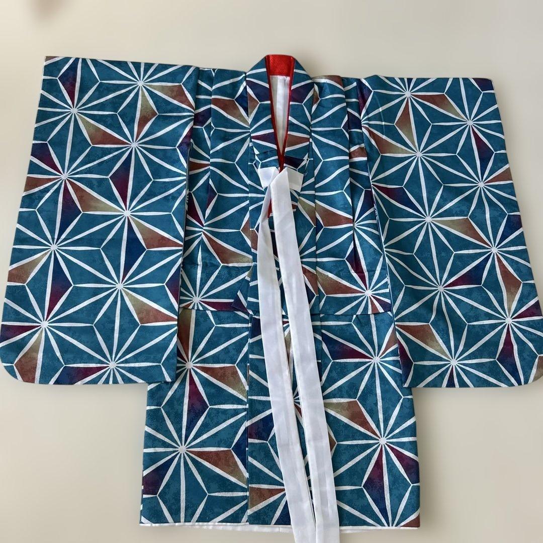 七五三用紺色着物フルセット　3歳児用