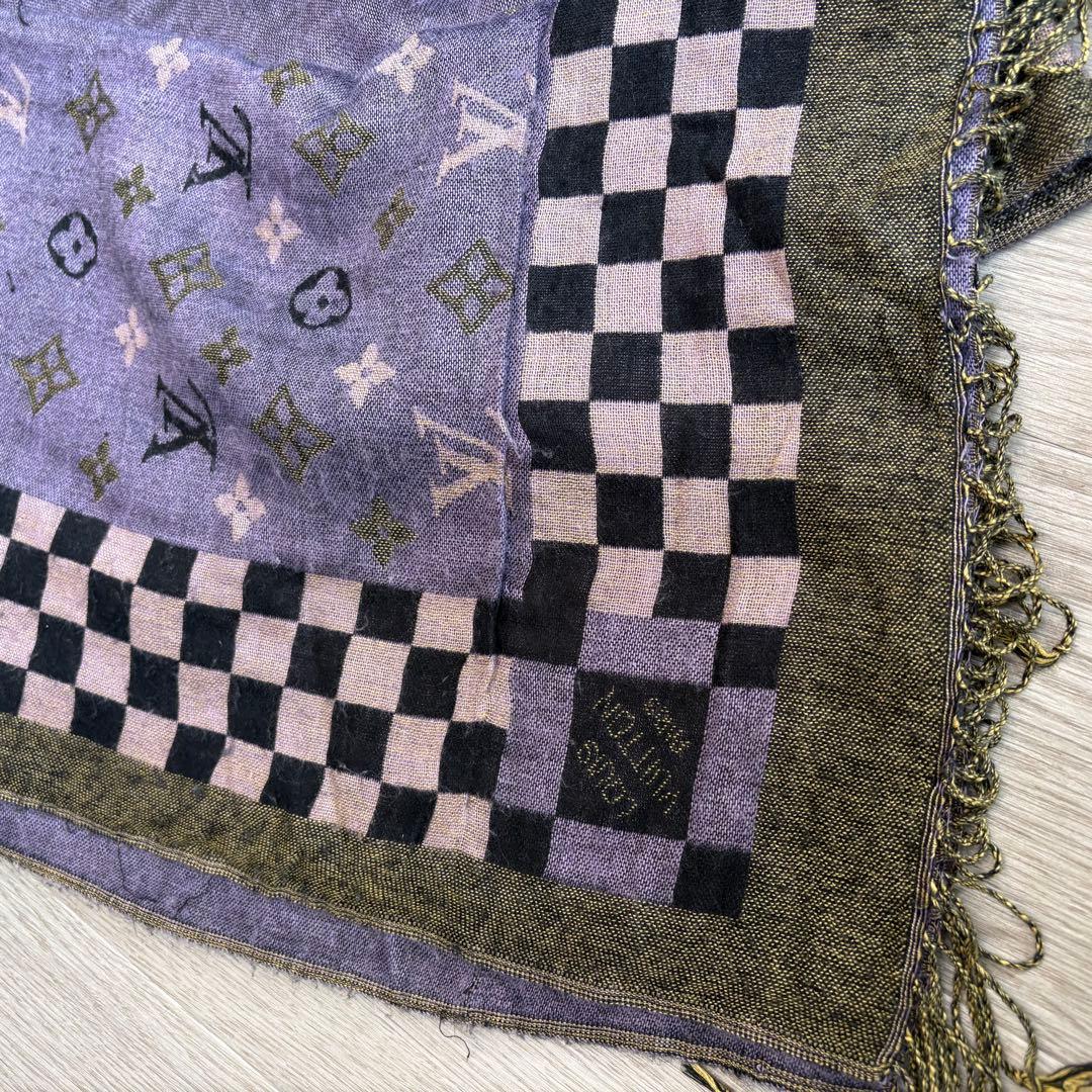 LOUIS VUITTON モノグラム 市松 ストール