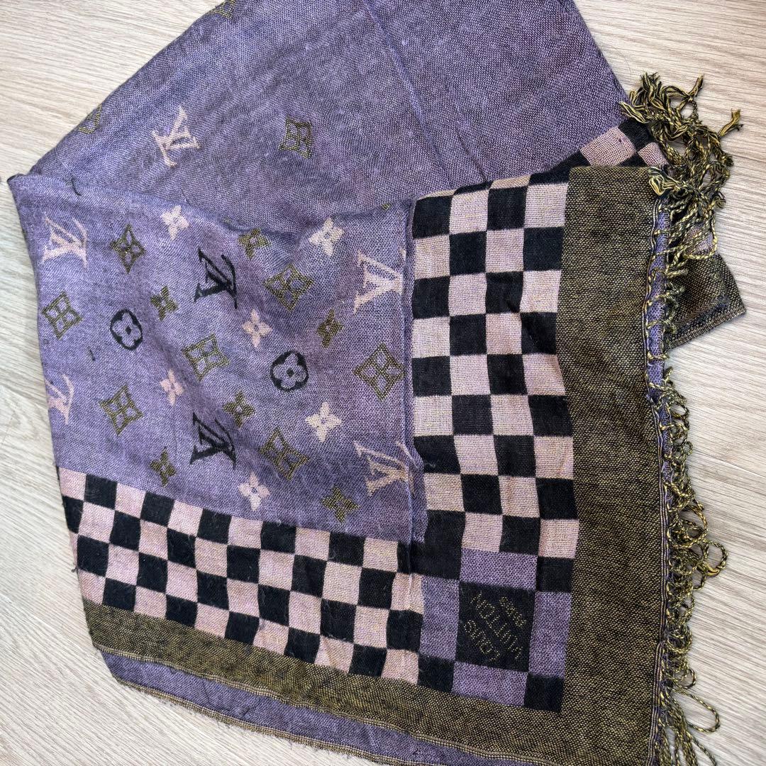 LOUIS VUITTON モノグラム 市松 ストール