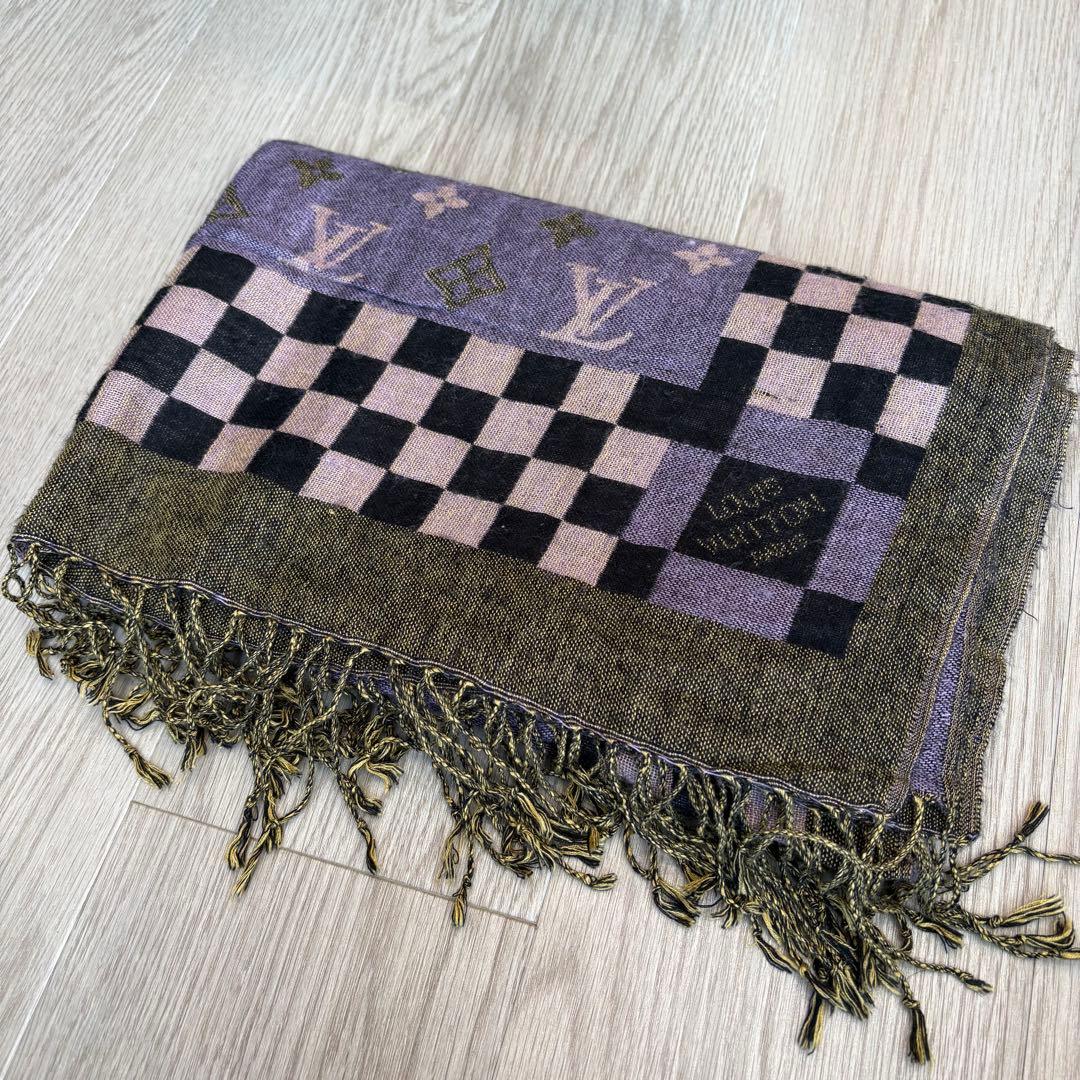LOUIS VUITTON モノグラム 市松 ストール