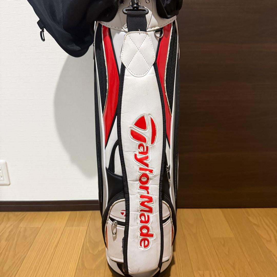 Taylormade ゴルフバッグ キャディバッグ 白 赤
