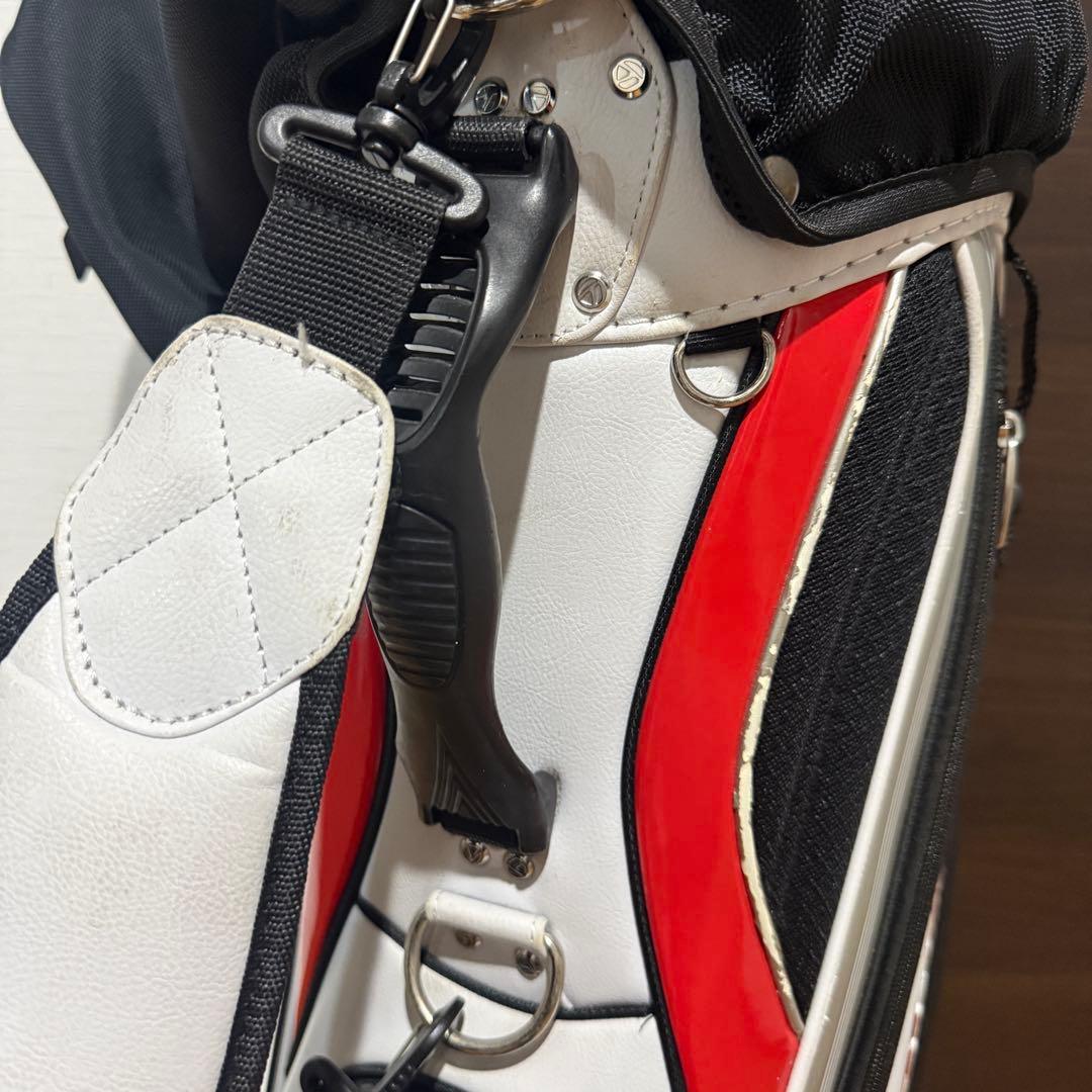 Taylormade ゴルフバッグ キャディバッグ 白 赤