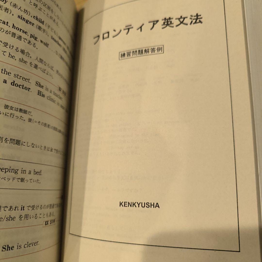 絶版∶フロンティア英文法 町田健