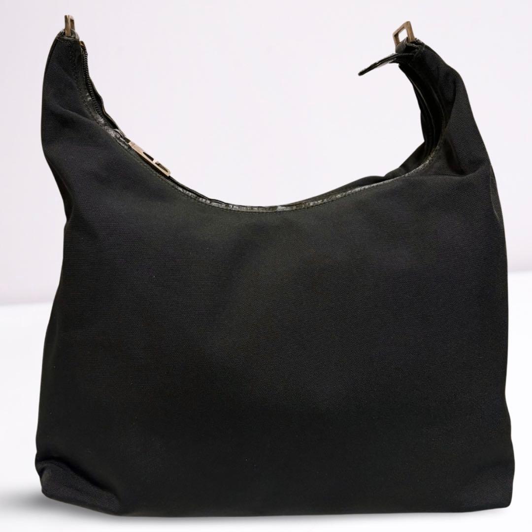 【正規品】グッチ GUCCI ワンショルダー キャンバス レザー 黒 男女兼用