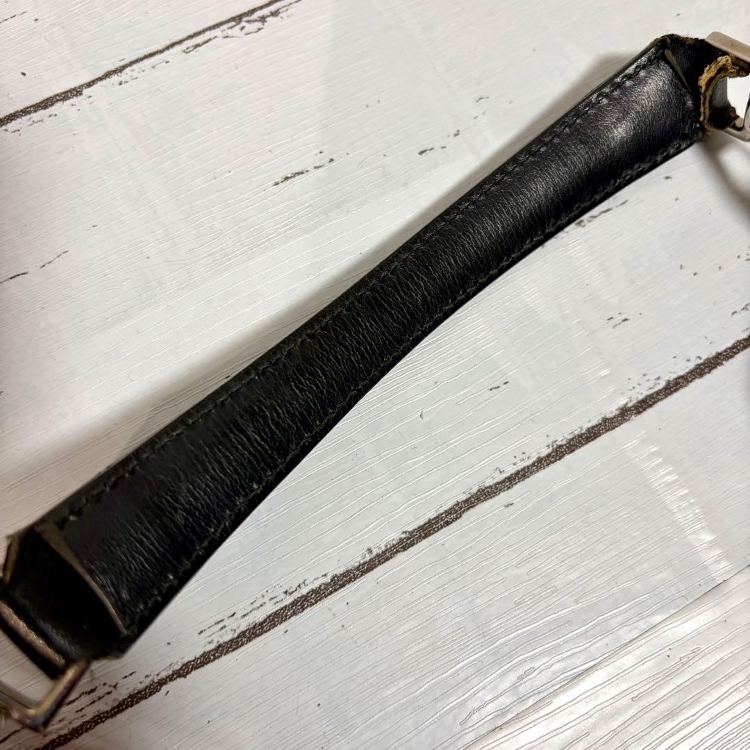 【正規品】グッチ GUCCI ワンショルダー キャンバス レザー 黒 男女兼用