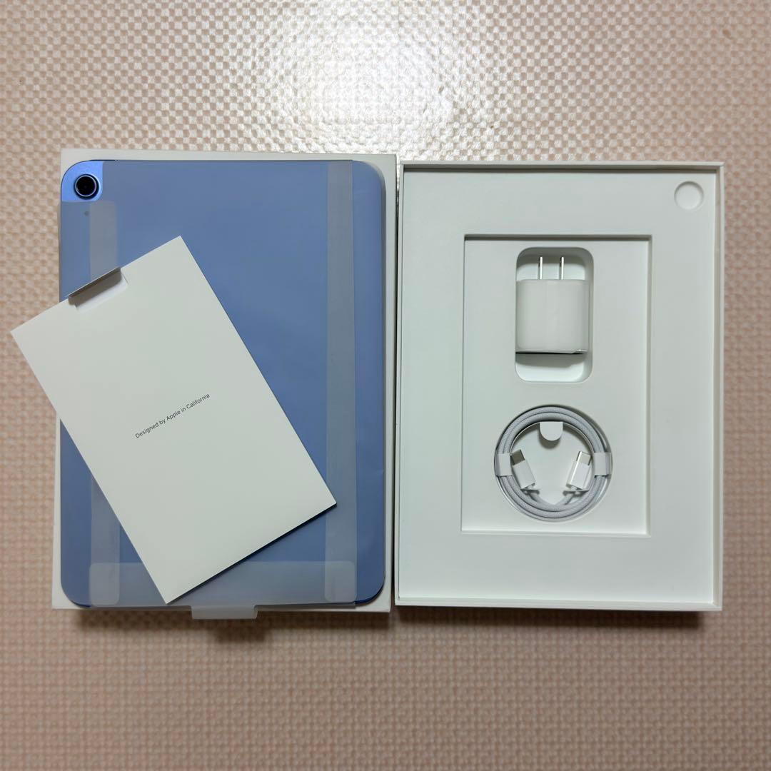 iPad A16 128GB ブルーApple Pencil USB-C ケース