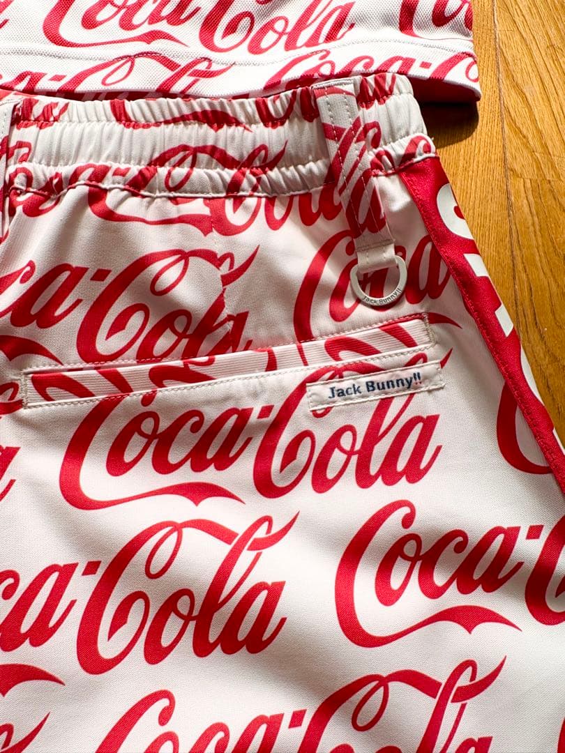 ★美品&激安 ジャックバニーコカコーラ半袖ゴルフウェアセットアップ★