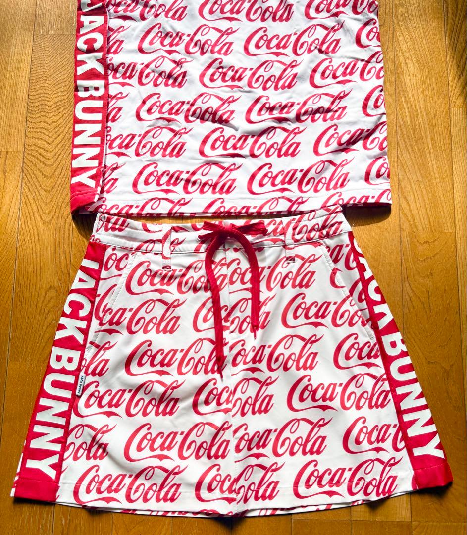★美品&激安 ジャックバニーコカコーラ半袖ゴルフウェアセットアップ★