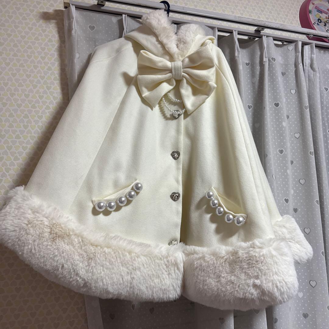 MARS ポンチョ コート 白