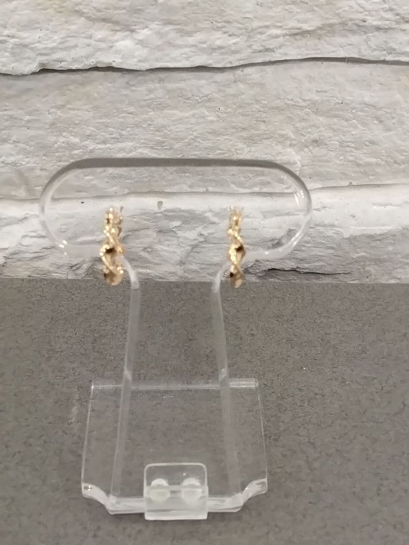 K18PG地金ピアス　　　　中古品