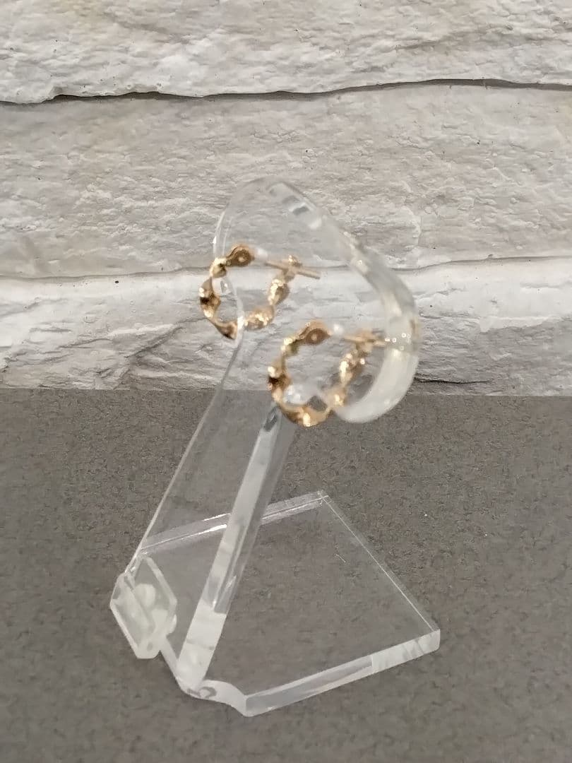 K18PG地金ピアス　　　　中古品