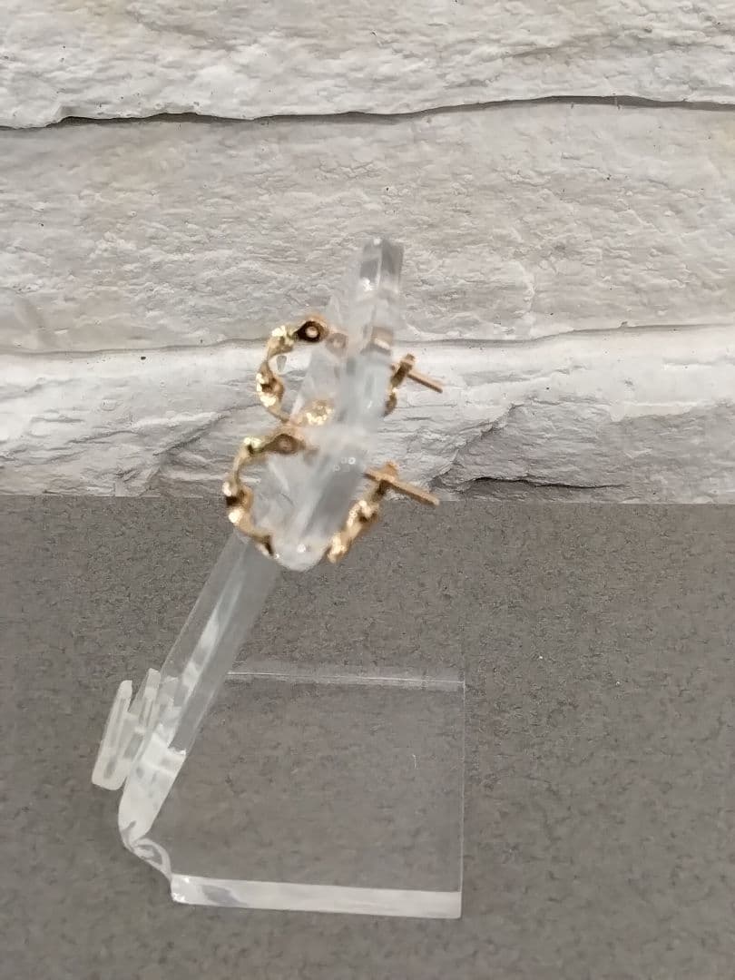 K18PG地金ピアス　　　　中古品